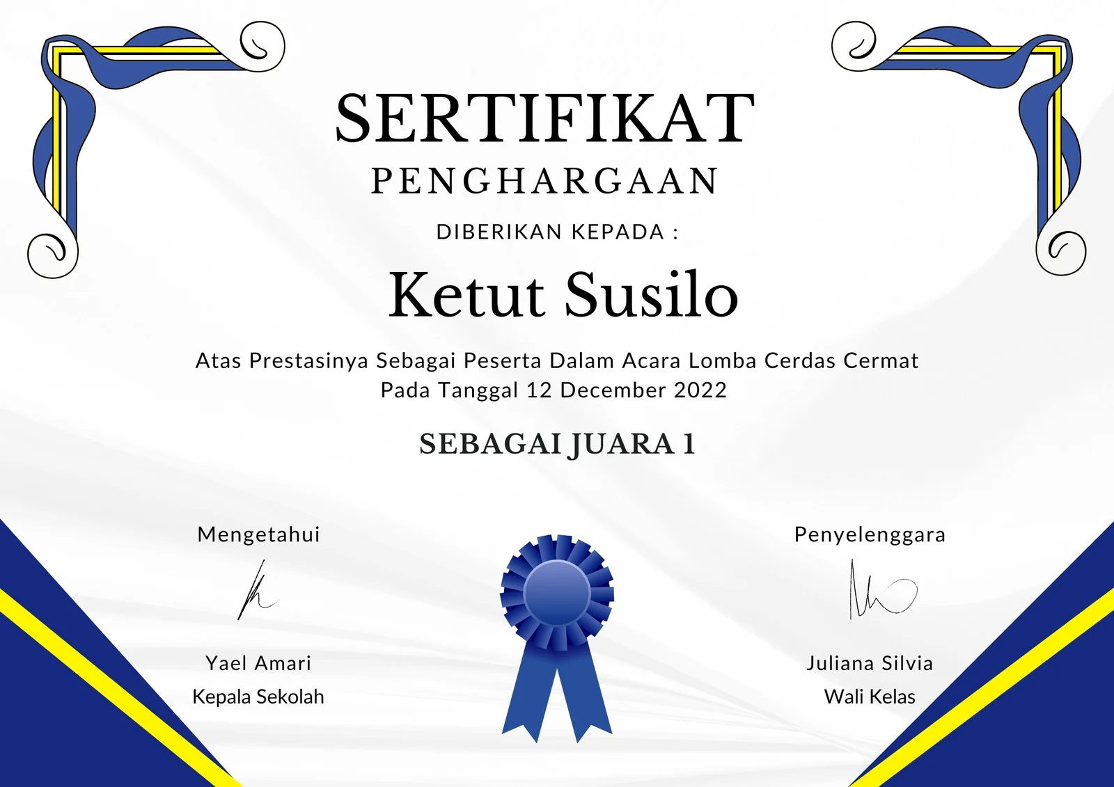 Certificate 2